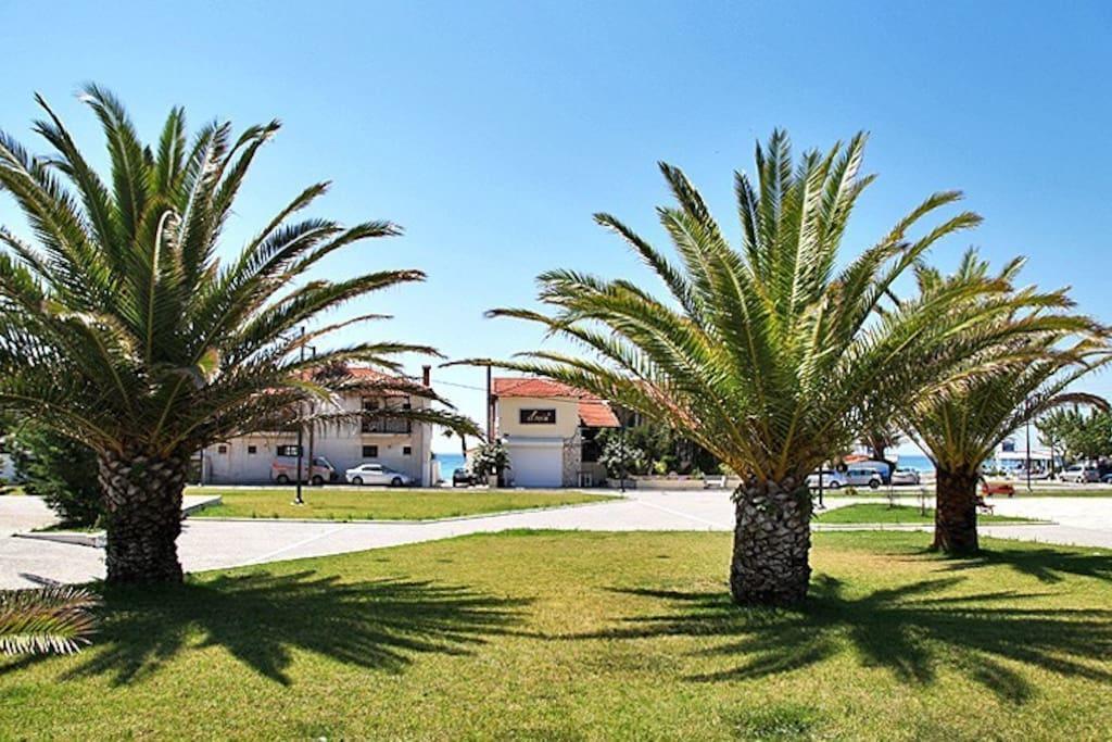 Giorgos Apartments Skala Fourkas Bagian luar foto